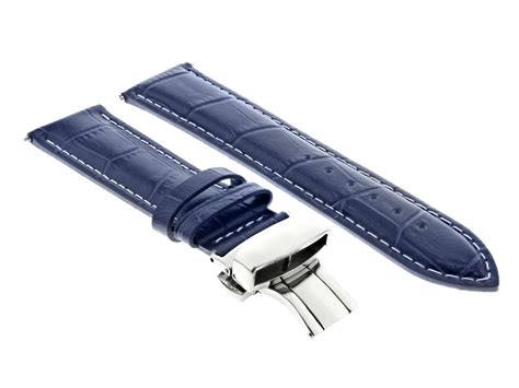 breitling blue leather watch strap|replacement breitling leather watch strap.